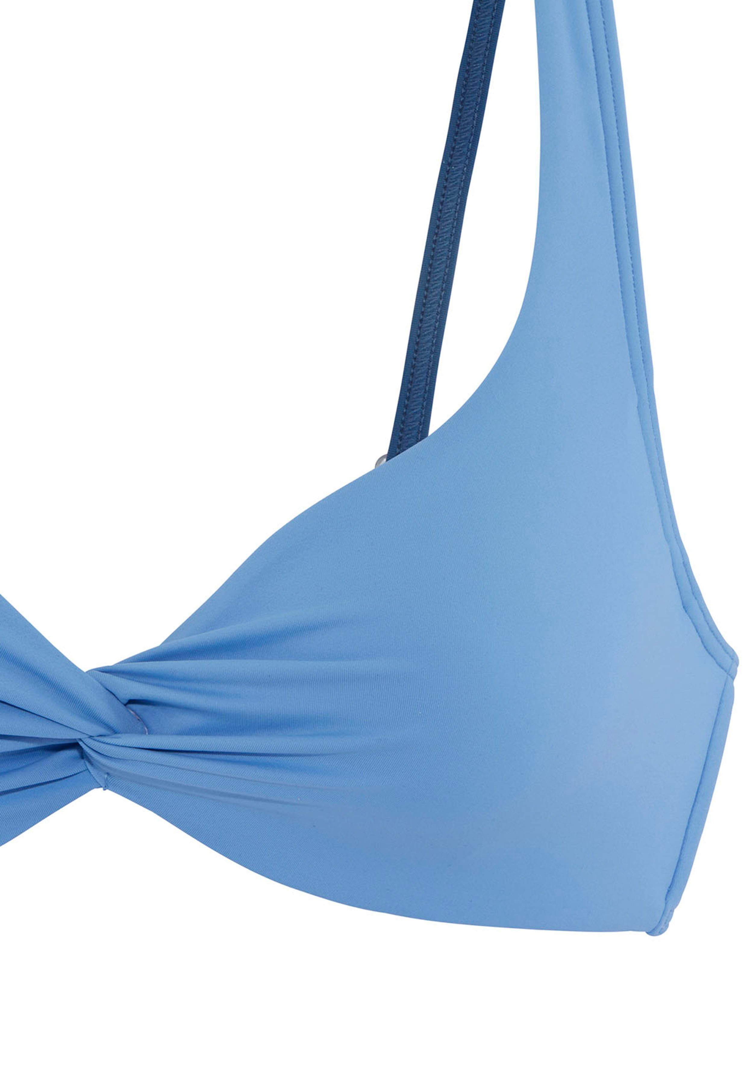 LASCANA ACTIVE Bügel-Bikini-Top Oceana, mit Knotenoptik vorn