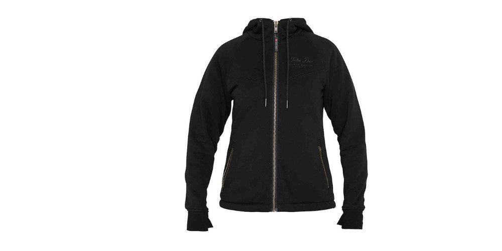 John Doe Motorradjacke XTM 2.0 Damen Motorrad Zip Hoodie feuchtigkeitsregulierend protektoren abriebfest