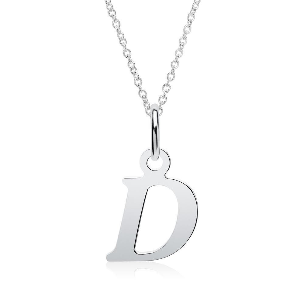 Unique Kettenanhänger Unique Buchstabenanhänger "D" 925er Sterlingsilber An günstig online kaufen