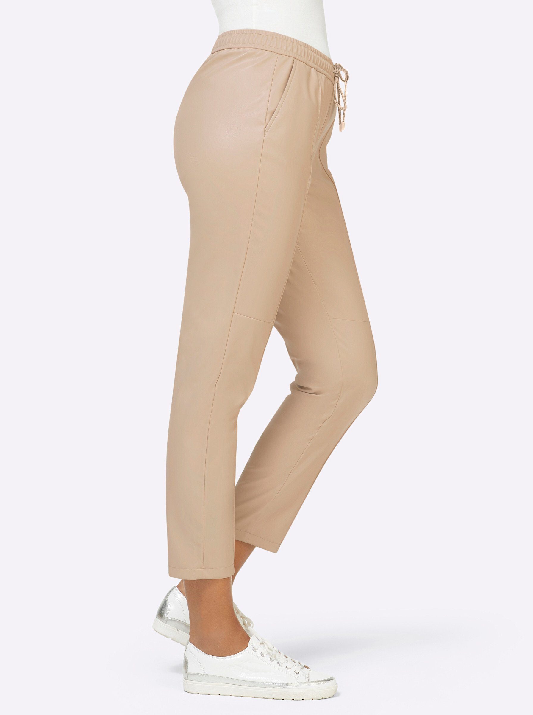creation L Jerseyhose Lederimitat-Hose Innenbeinlänge ca. günstig online kaufen