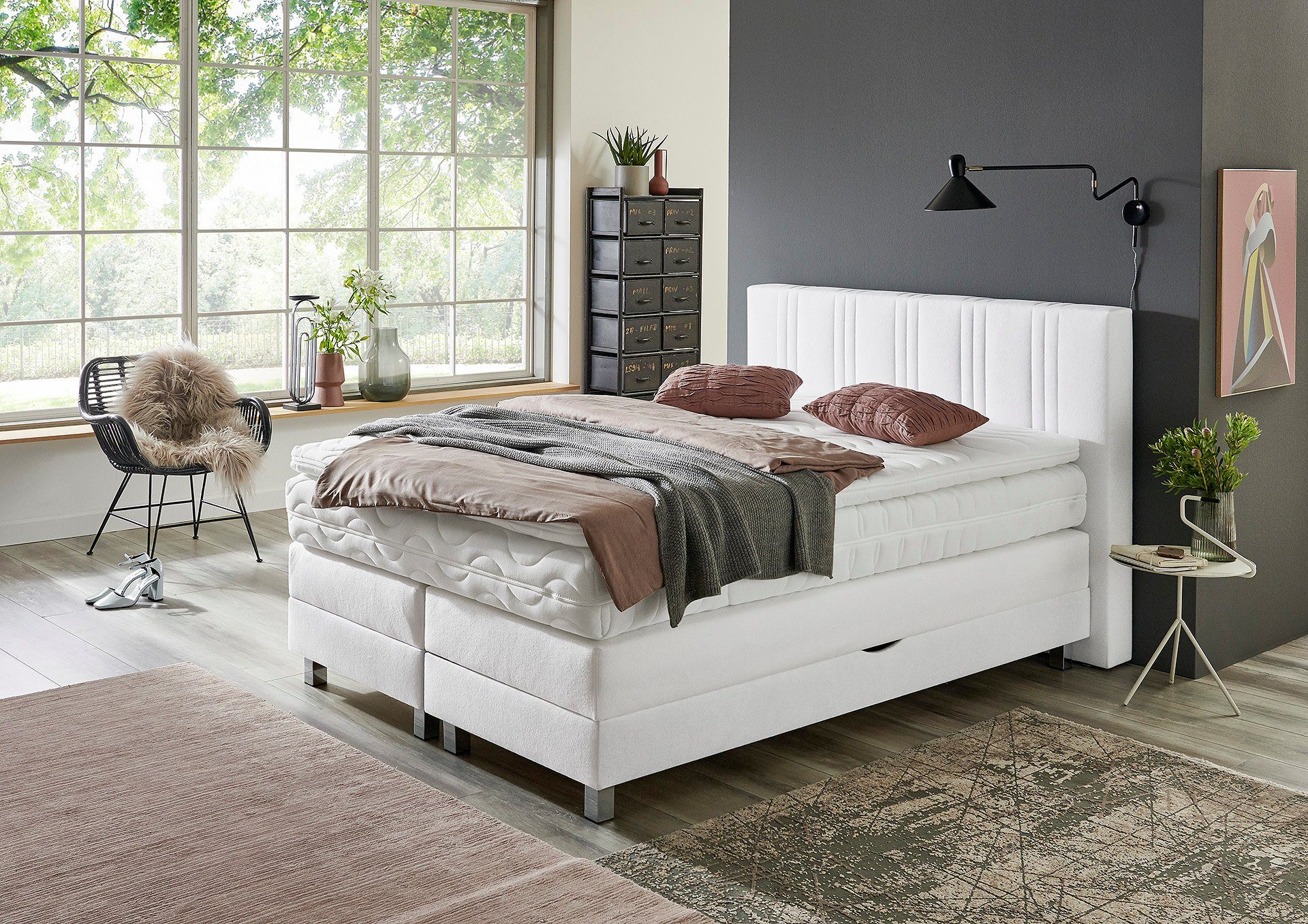 Westfalia Schlafkomfort Boxspringbett, wahlweise mit Bettkasten günstig online kaufen