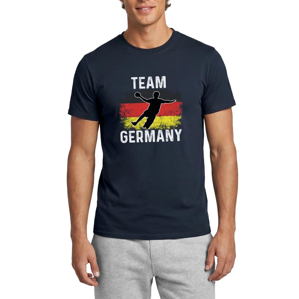 Spreadshirt T-Shirt Team Germany Handball Fan Männer T-Shirt (1-tlg)