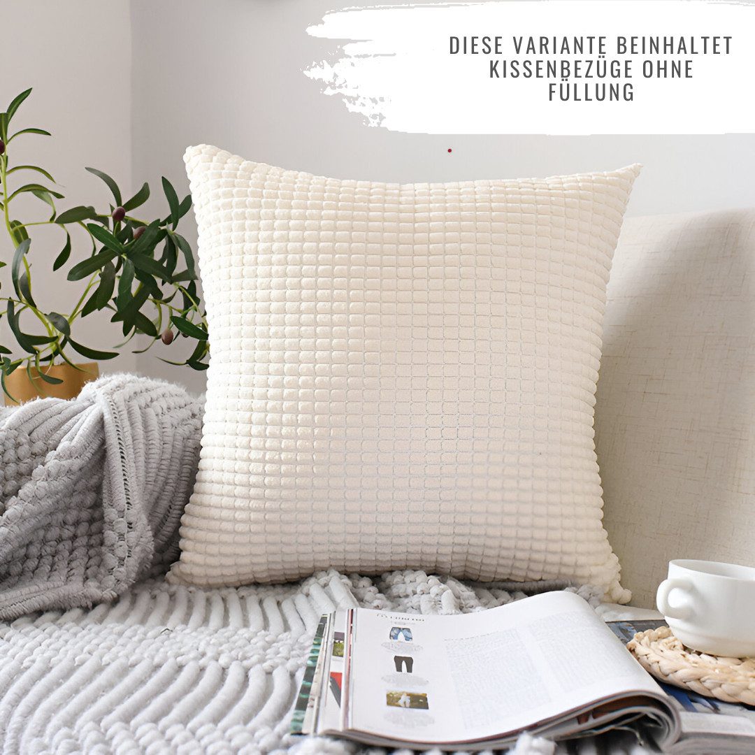 Interior by Hakito Dekokissen 2er Set Kissenbezug inklusive Füllkissen Kiss günstig online kaufen