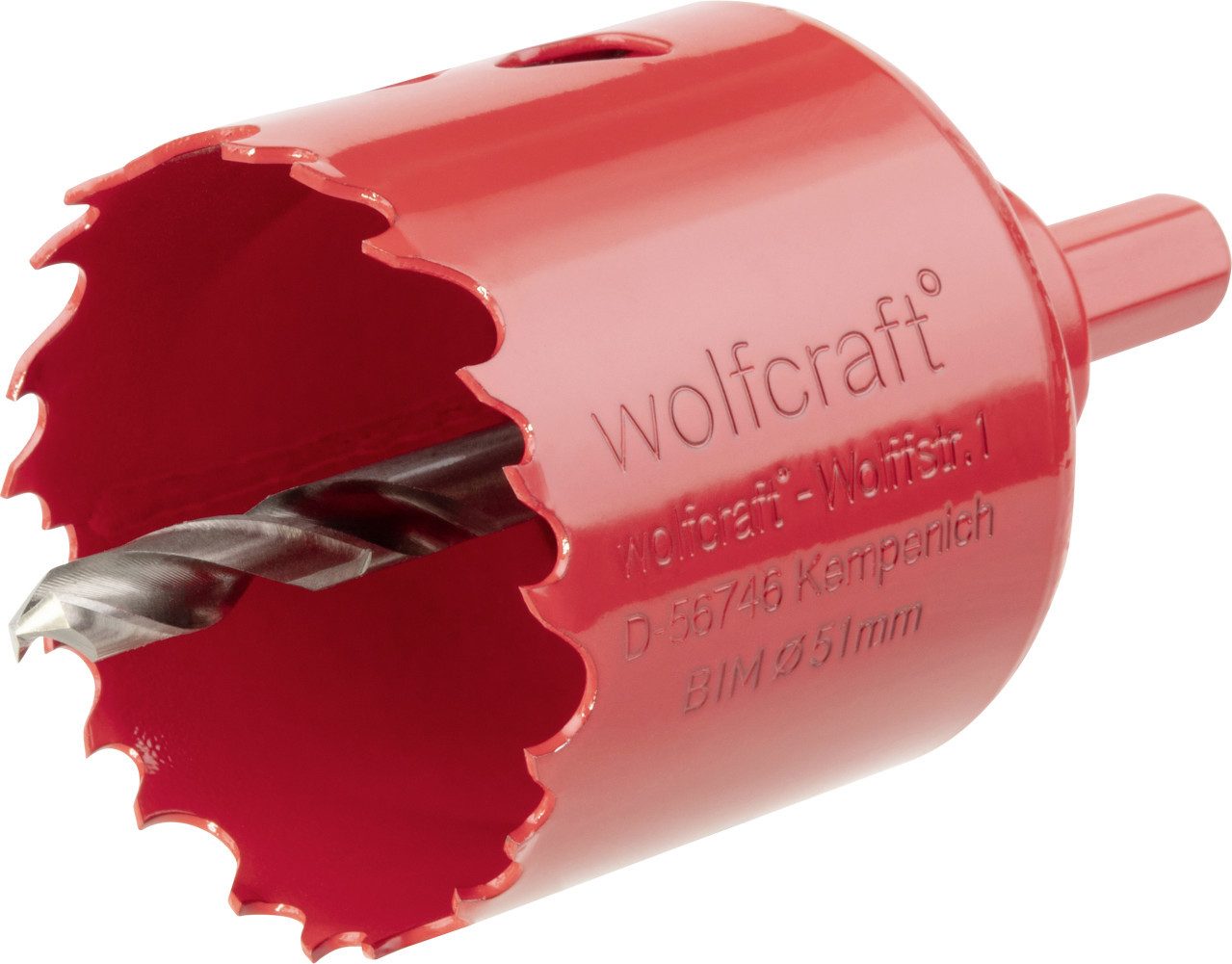 Wolfcraft Lochsäge Wolfcraft Lochsäge Ø 51 mm Bimetall inkl. Schaft