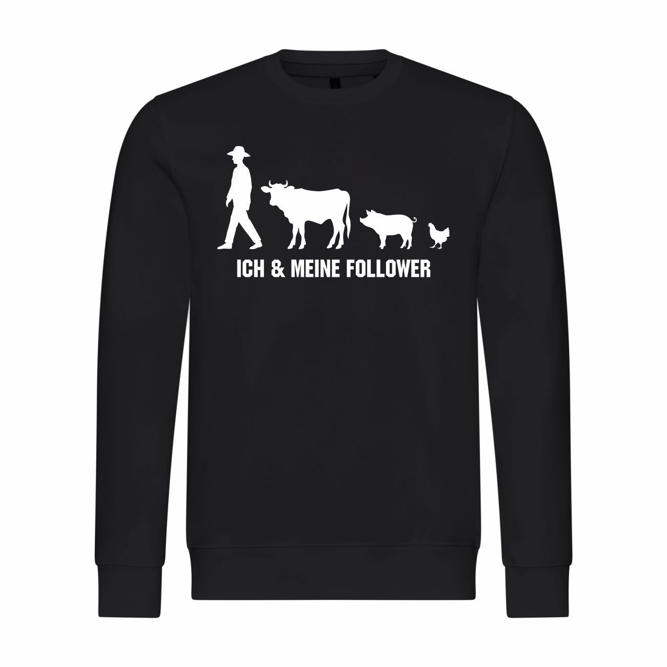 Rundhalspullover Herren Pullover Ich und meine Follower