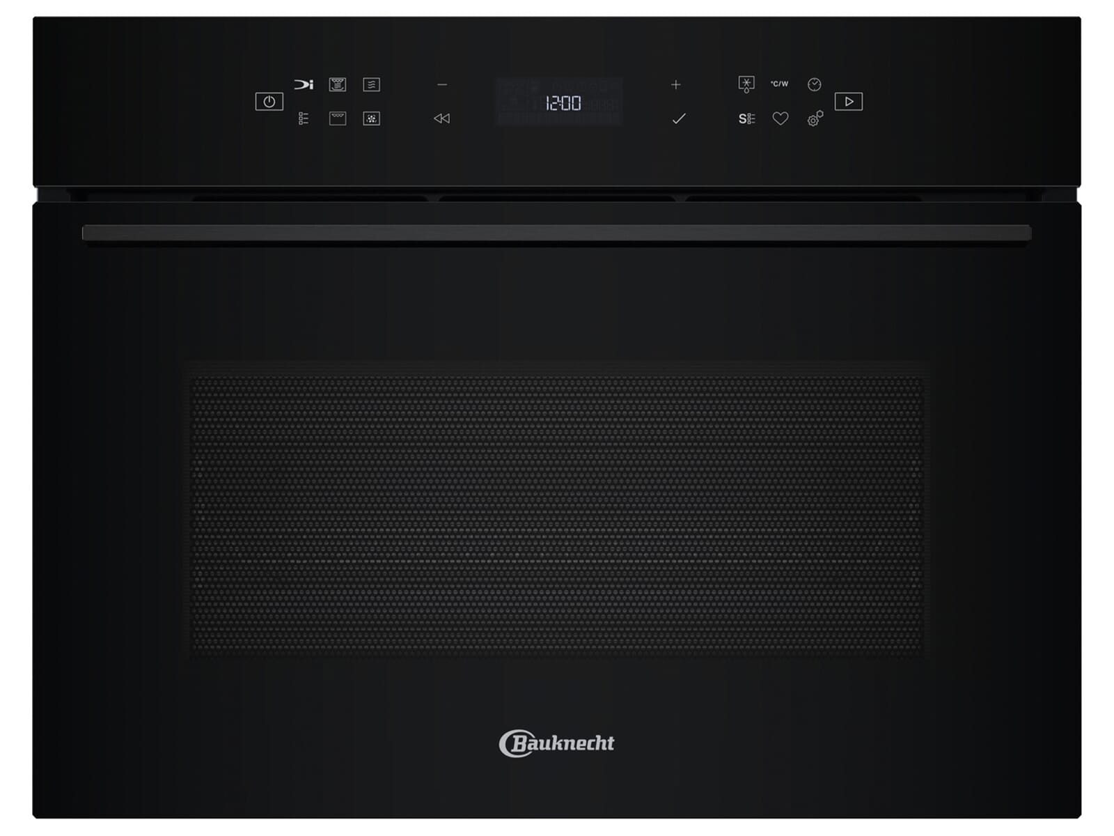 BAUKNECHT Einbau-Mikrowelle, Grill, Heißluft, Mikrowelle, Einfache Handhabung in schickem Design