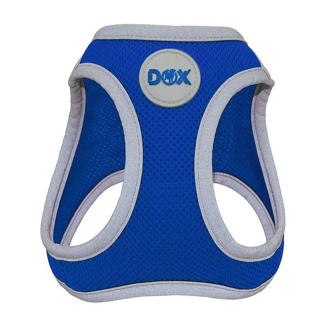 DDOXX Hunde-Geschirr “DDOXX BRUSTGESCHIRR AIR MESH”, Blau Brustumfang: 48-55 Cm