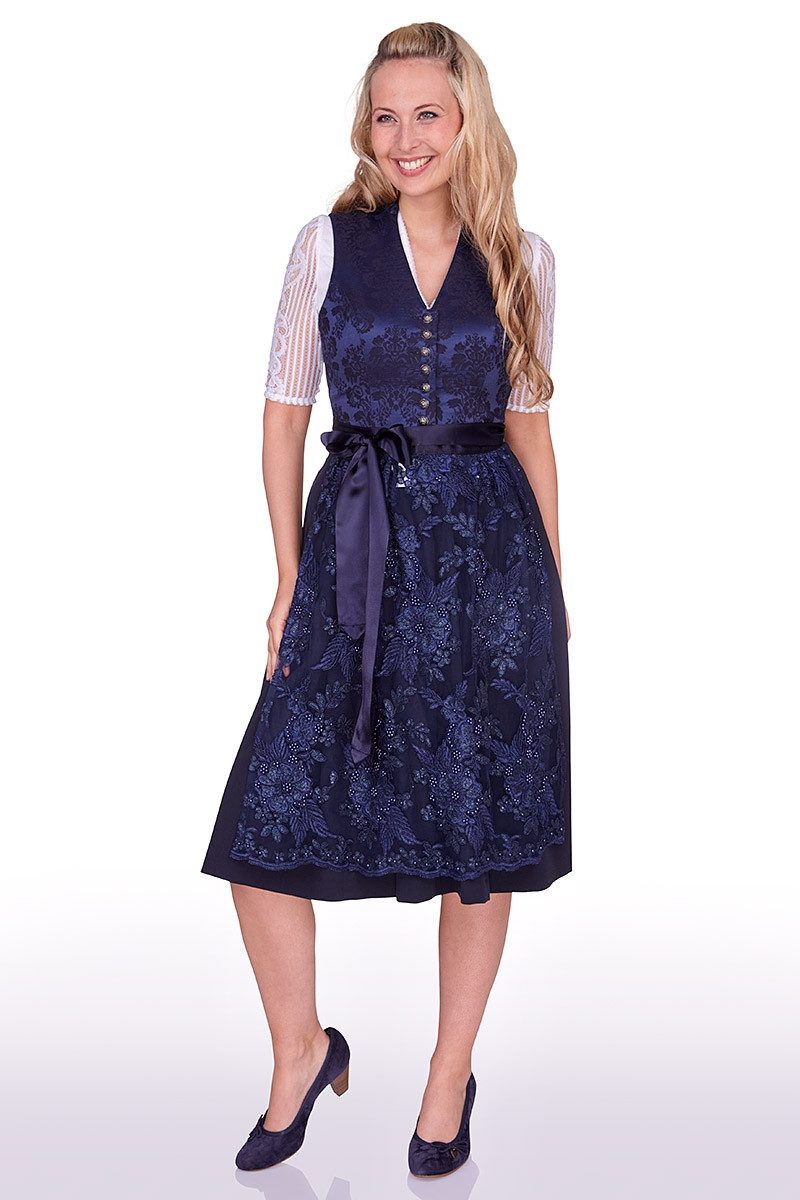 Berwin & Wolff Dirndl Midi Dirndl 1tlg. - GIANNA - marine