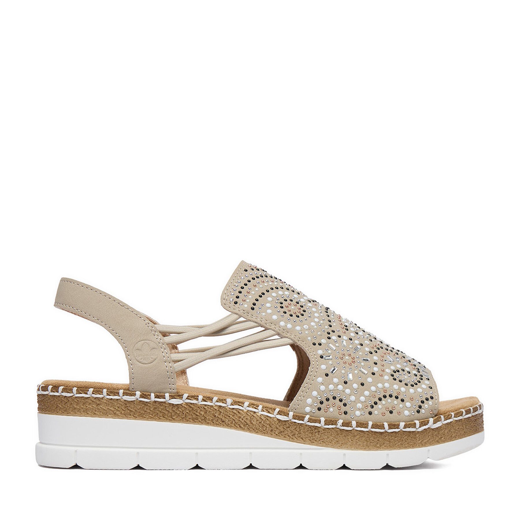 Rieker Rieker Damen-Sandalen Beige V1246-62 Sandale