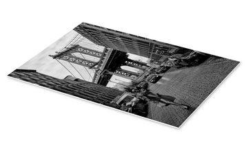 Posterlounge Forex-Bild Robert Bolton, Brooklyn mit Manhattan Bridge, Wohnzimmer Fotografie