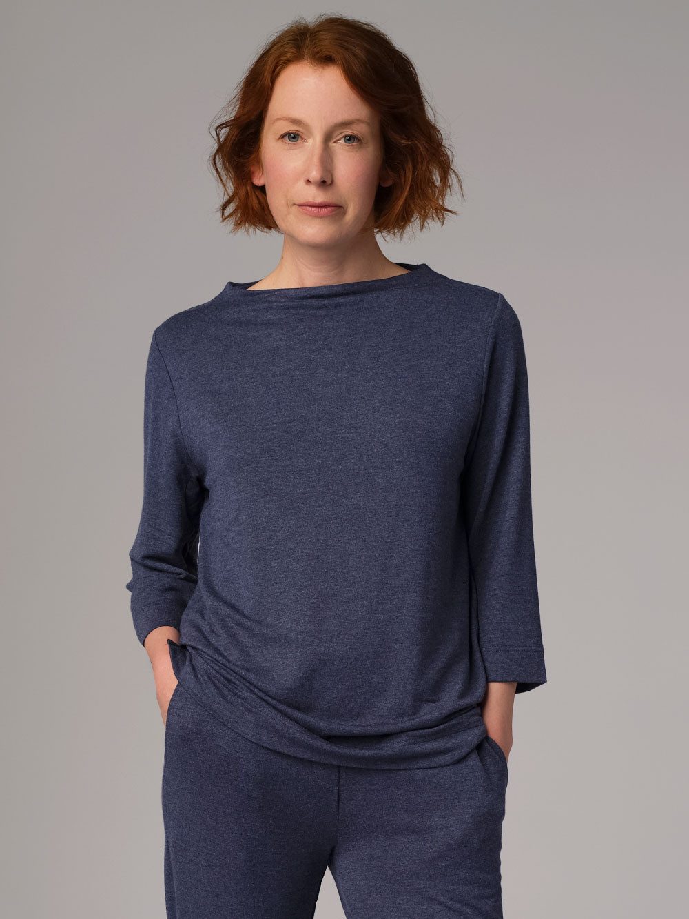 comazo 3/4-Arm-Shirt aus einer Viskose-Modal-Mischung