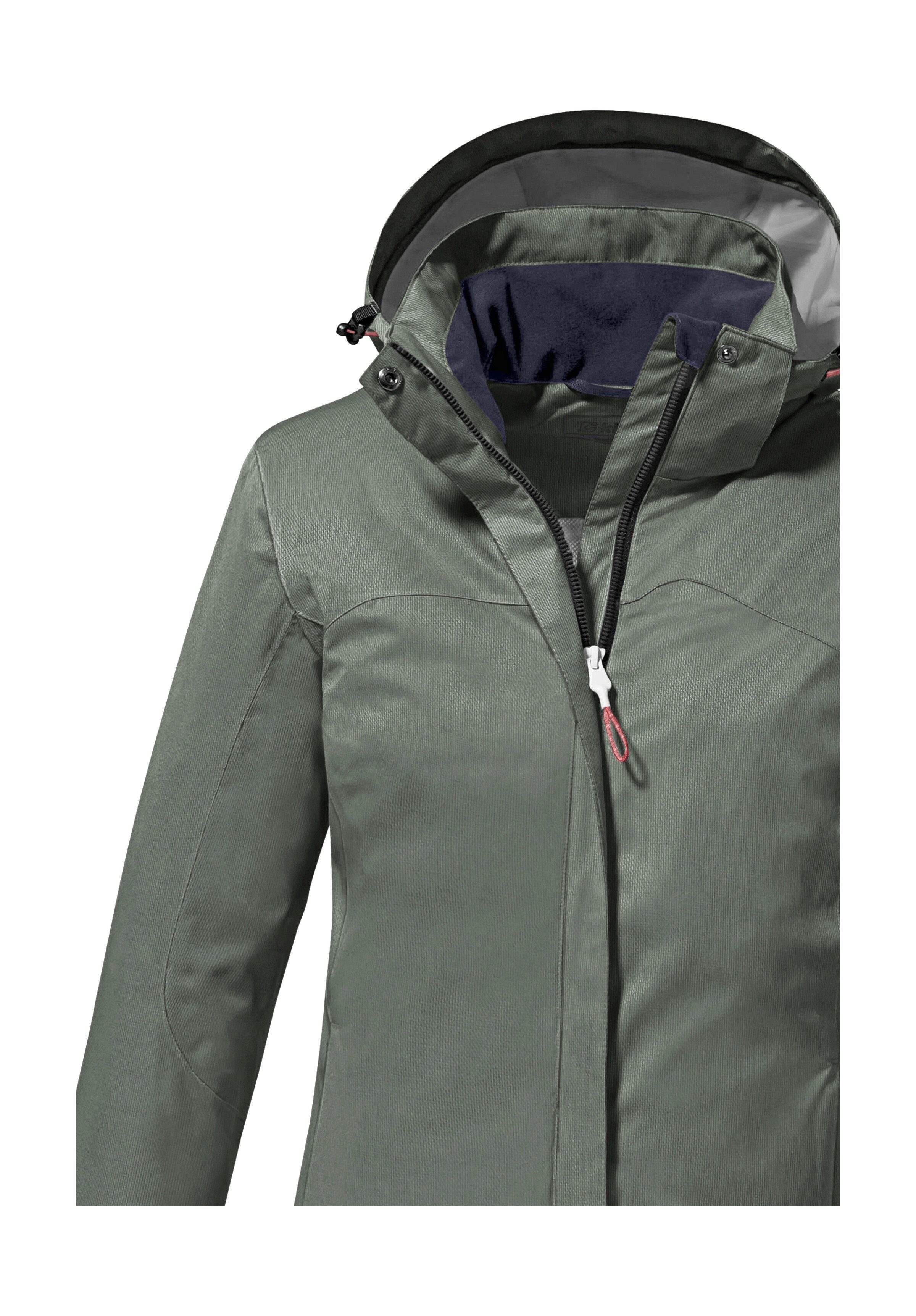 Killtec Funktionsjacke KOS 133 WMN JCKT Wasser- und winddichte Damenjacke mit abnehmbarer Kapuze – Bild 3 von 5