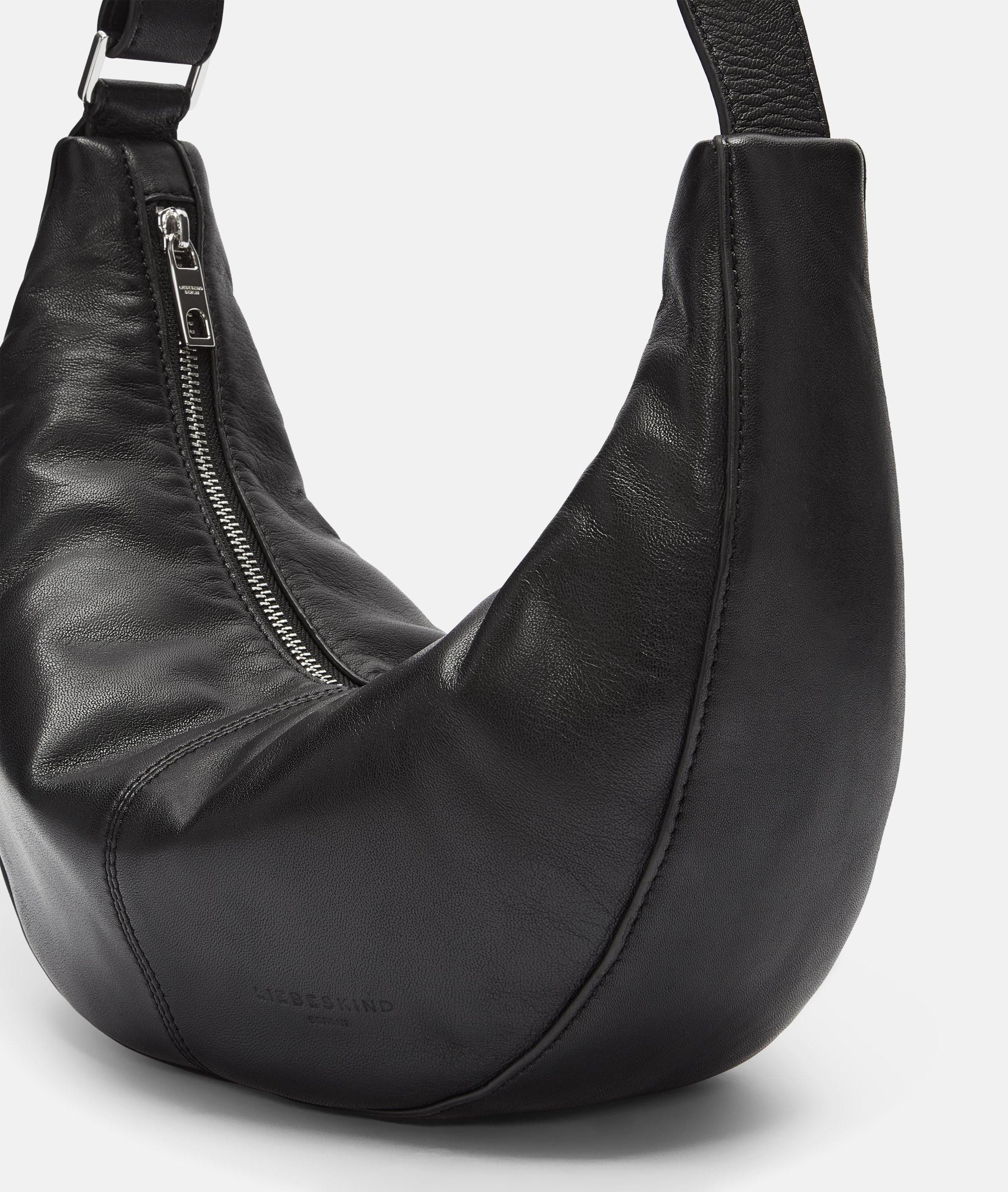Liebeskind Berlin Schultertasche Moon Hobo S, Kleine Hobo-Bag aus Schafsleder