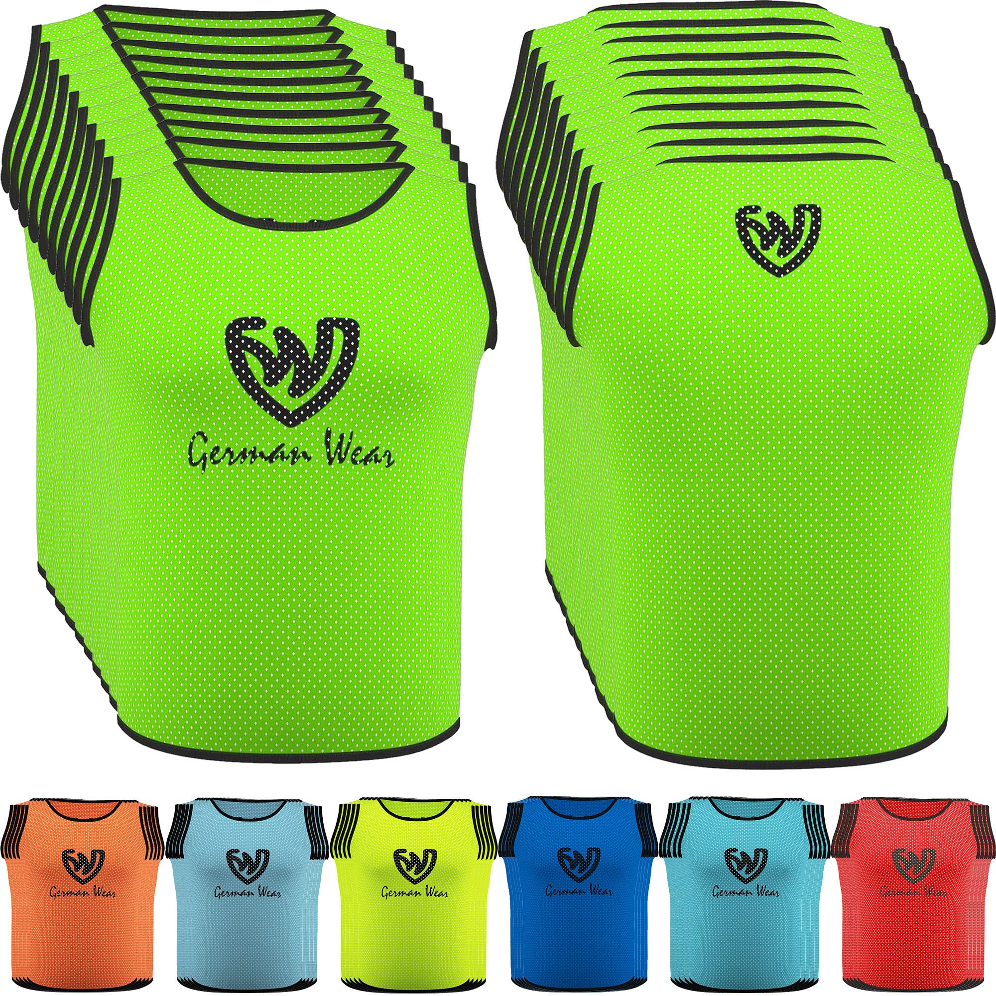 German Wear Trainingsleibchen GWLB01 10er Pack (Spar-Set, 10er Pack) 10x German Wear Fußball Leibchen Trainingsleibchen