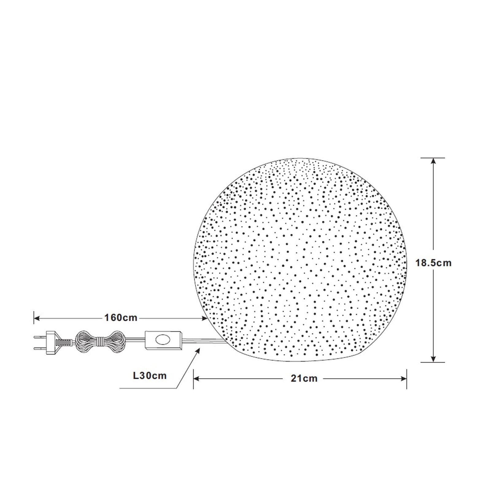 Globo Tischleuchte GLOBO Tischleuchte Kugel Dekolampe Tischlampe Wohnzimmer Dekoraktion