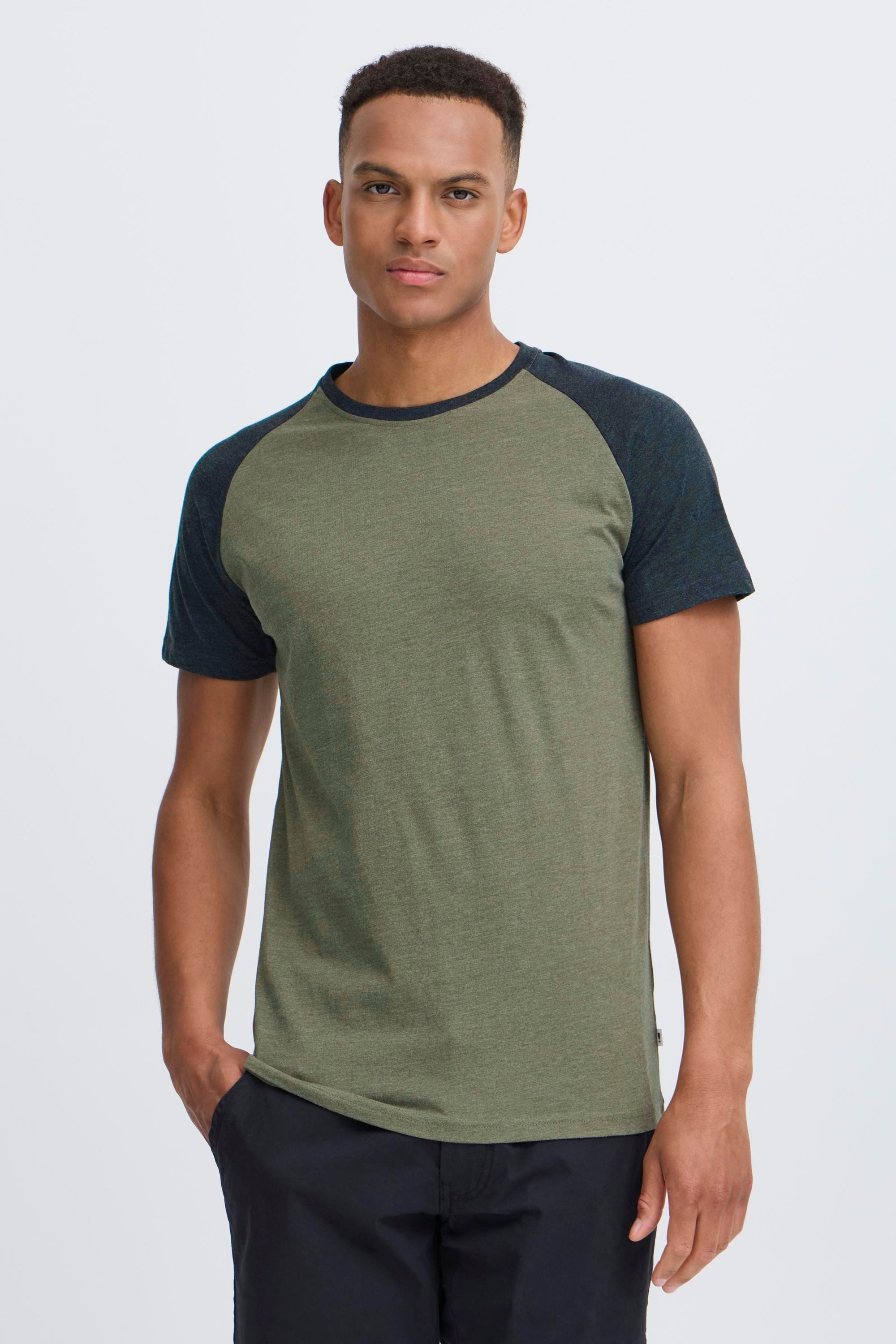 !Solid Rundhalsshirt SDBastian Kurzarmshirt im Baseball-Look günstig online kaufen