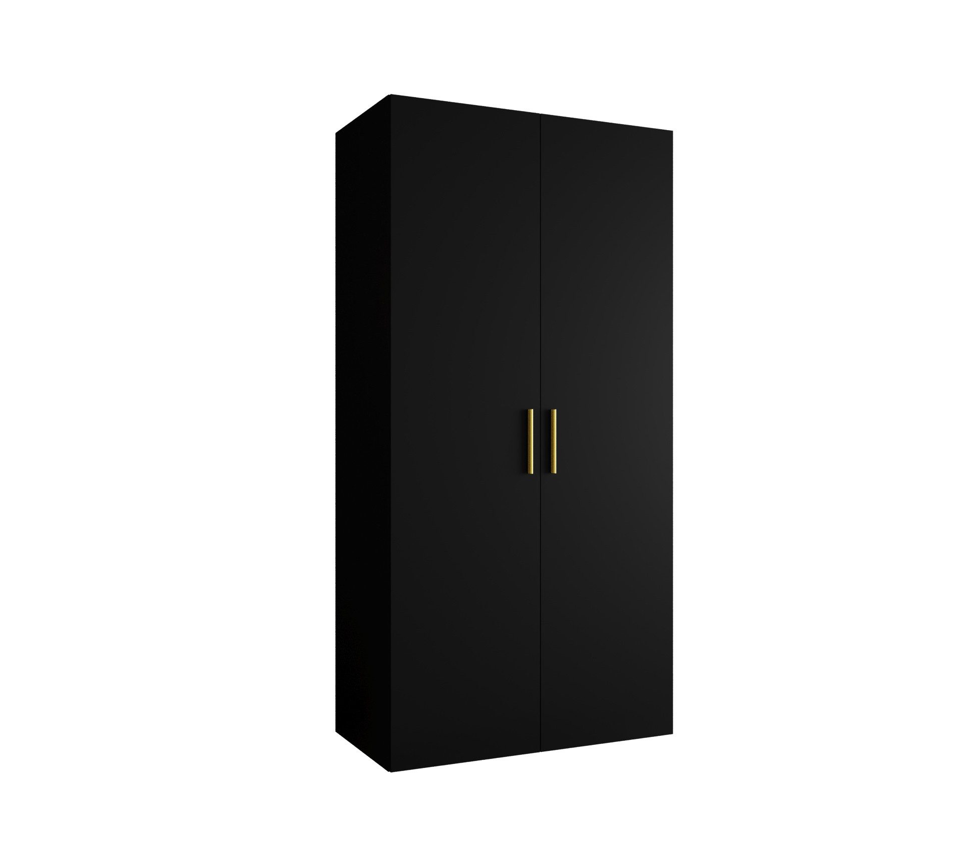MOEBLO Drehtürenschrank LIVENTO 1 (mit Soft-Close, moderne Griffe – Moderner Kleiderschrank mit Einlegeböden & Kleiderstange für Schlafzimmer und Ankleide, Klei – Bild 2 von 5