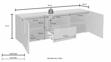 INOSIGN Lowboard Dama, Breite 181 cm