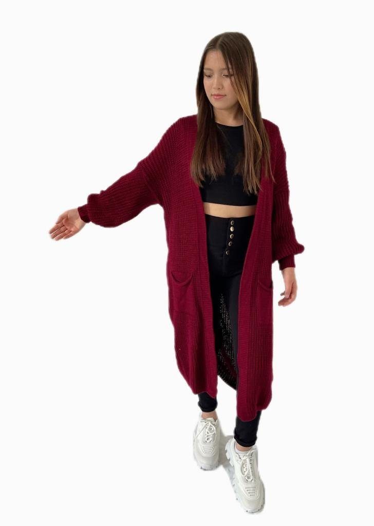 HELLO MISS Longstrickjacke Modisch Maxi Strickjacke günstig online kaufen