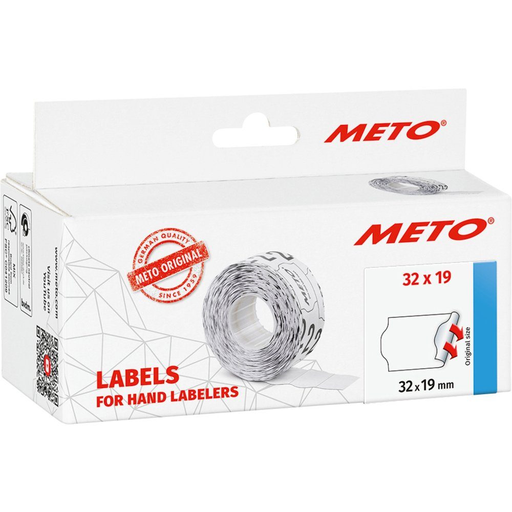 Etikett METO Preis-Etiketten 30007368 Wiederablösbar Etiketten-Breite: 32 mm E