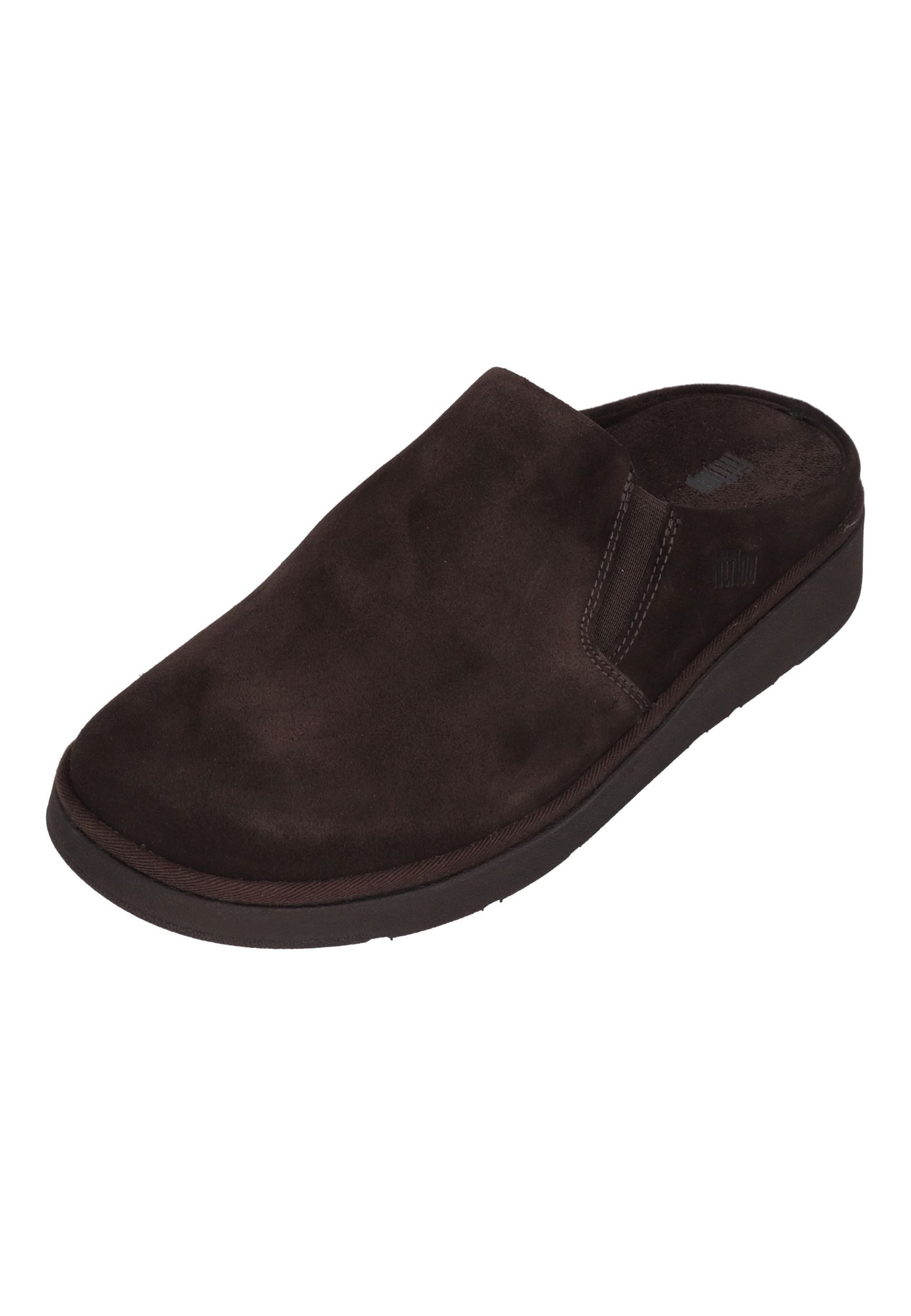 Fitflop GEN-FF ELASTICATED SUEDE MULES Clog Chocolate Brown