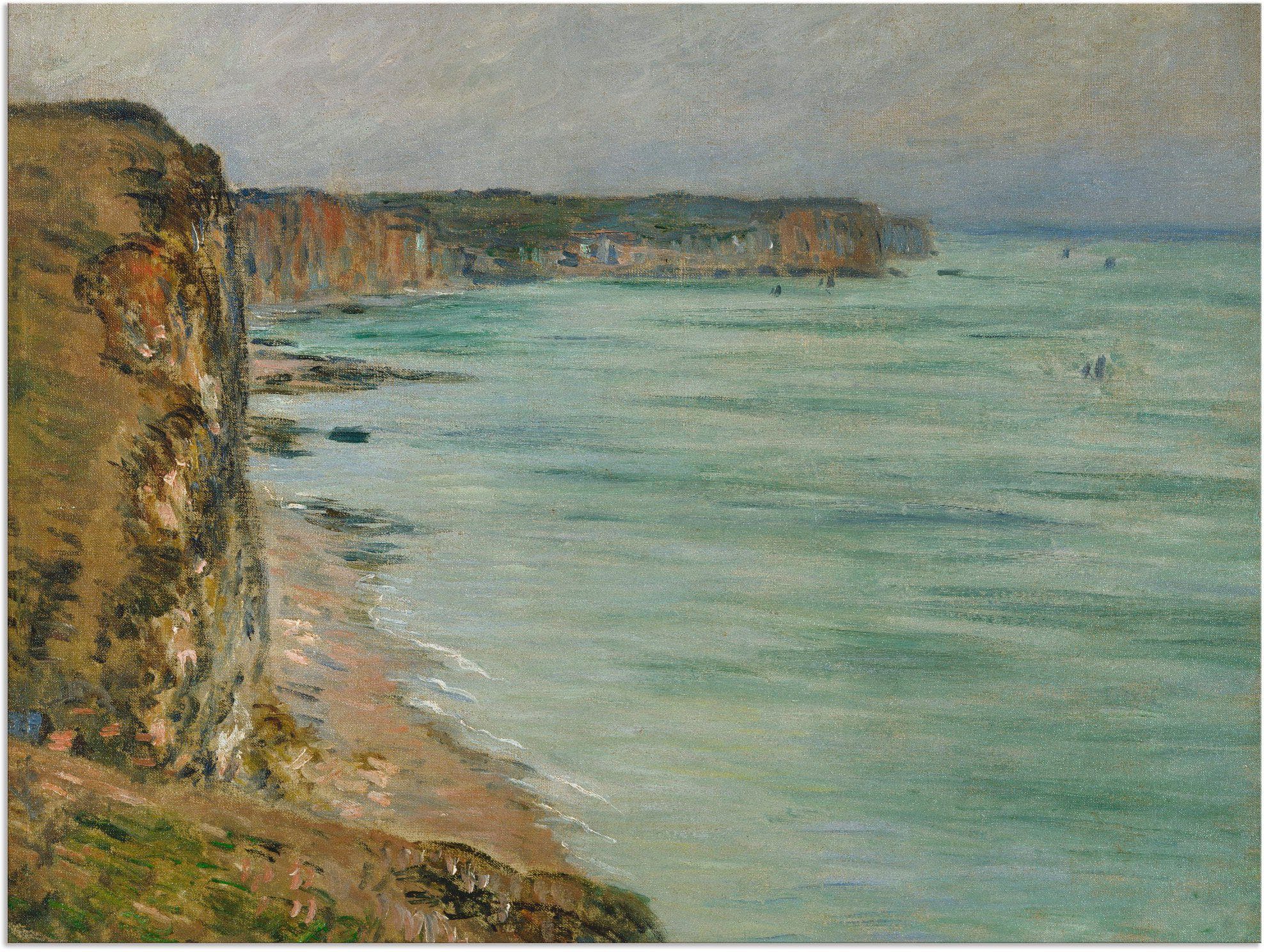 Artland Wandbild Küste bei Fécamp (Temps calme). 1881., Küste (1 St), als Alubild, Leinwandbild, Wandaufkleber oder Poster in versch. Größen