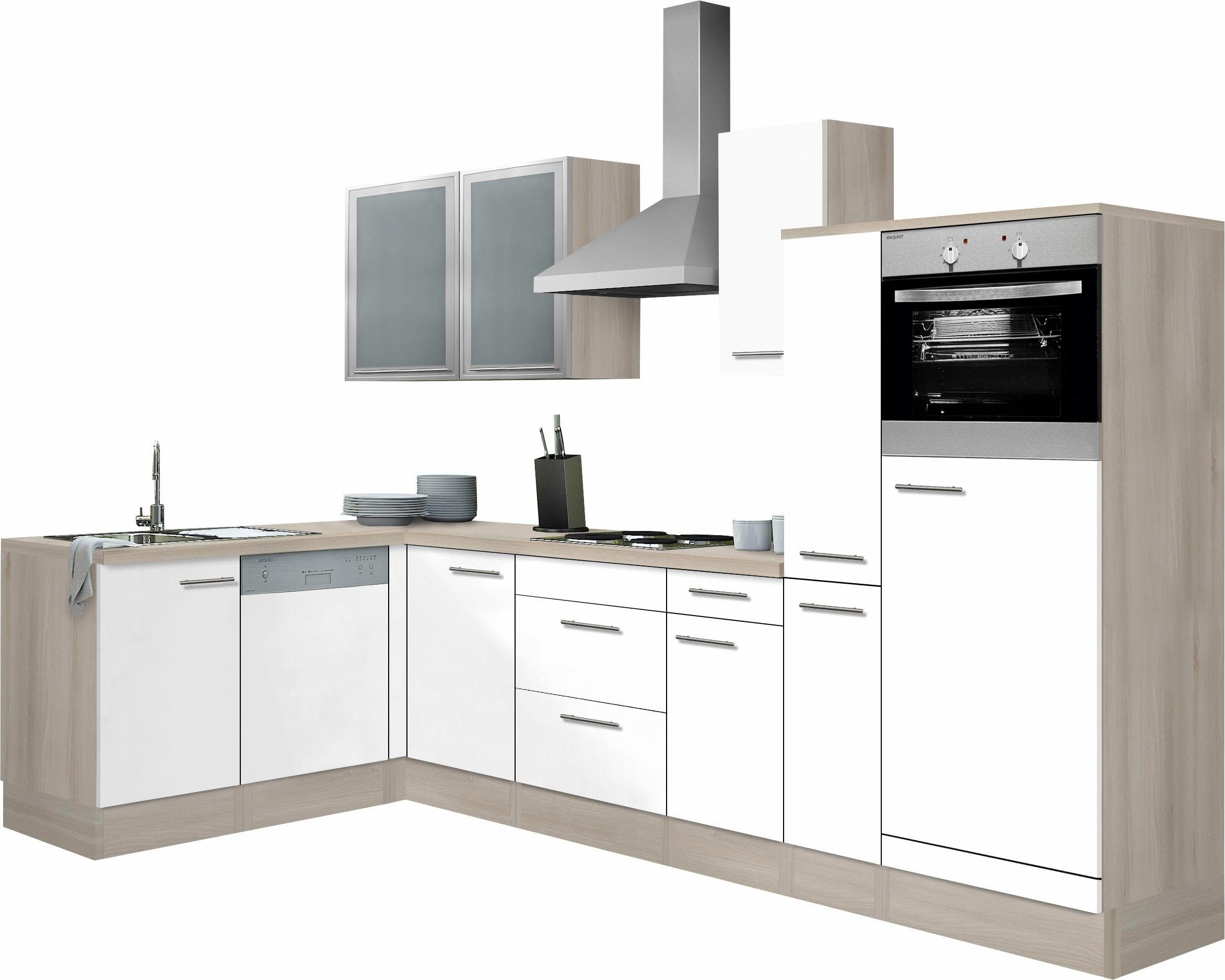 OPTIFIT Winkelküche Kalmar, Stellbreite 300x175 cm, wahlweise mit E-Geräten, mit Arbeitsplatte