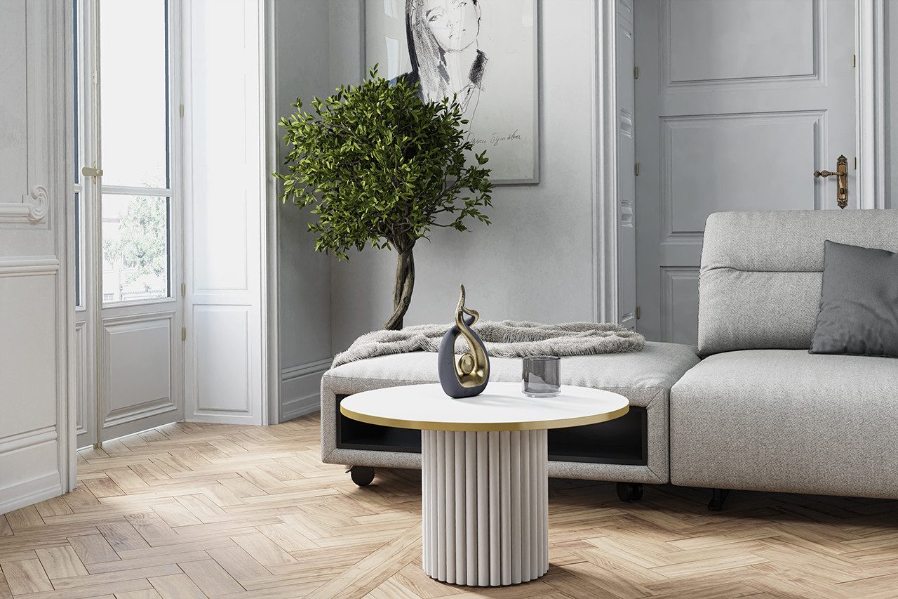 Design Möbel Couchtisch LOMELO – Runder günstig online kaufen