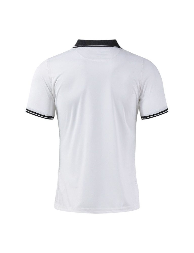 Joma Poloshirt Galaxy (100% rec. Polyester, leicht, atmungsaktiv) weiss/schwarz