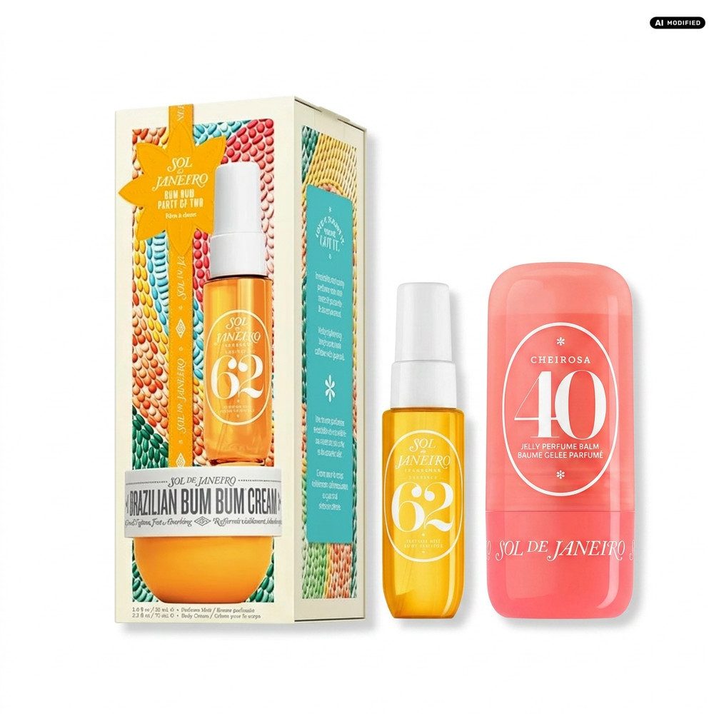 Sol de Janeiro Körperpflegeduft Sol de Janeiro Cheirosa 40 Jelly Balm und Cheirosa 62 Party Set, Duftstick und Pflege Geschenkset im kombinierten Duft Set