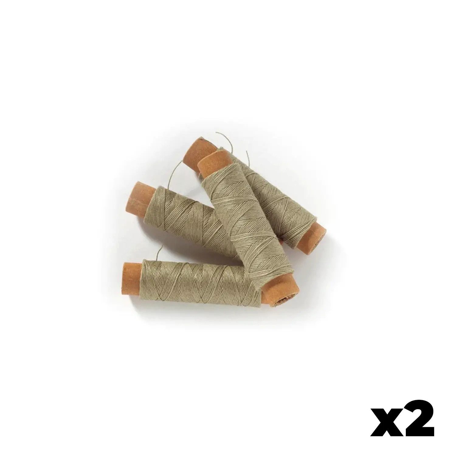 OcCre Modellbausatz Baumwollfaden ungebleicht 2 Rollen 0.5mm x 10m, (Bastelbedarf, 2-tlg., Schiffsbausatzzubehör), Made in Europe