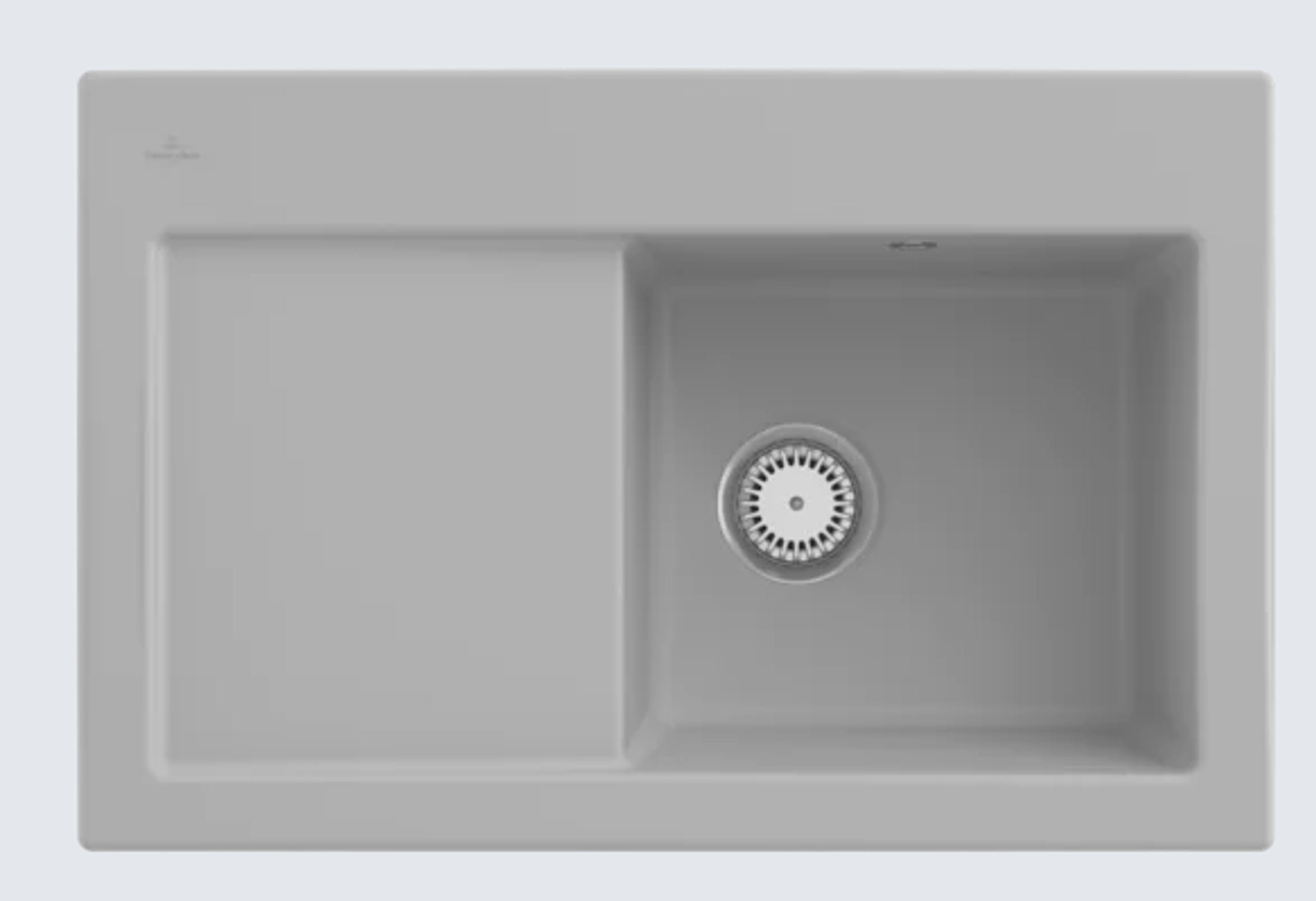 Villeroy & Boch Küchenspüle 6714 01 SM, Rechteckig, 78/22 cm, Subway Serie, Becken links und rechts möglich
