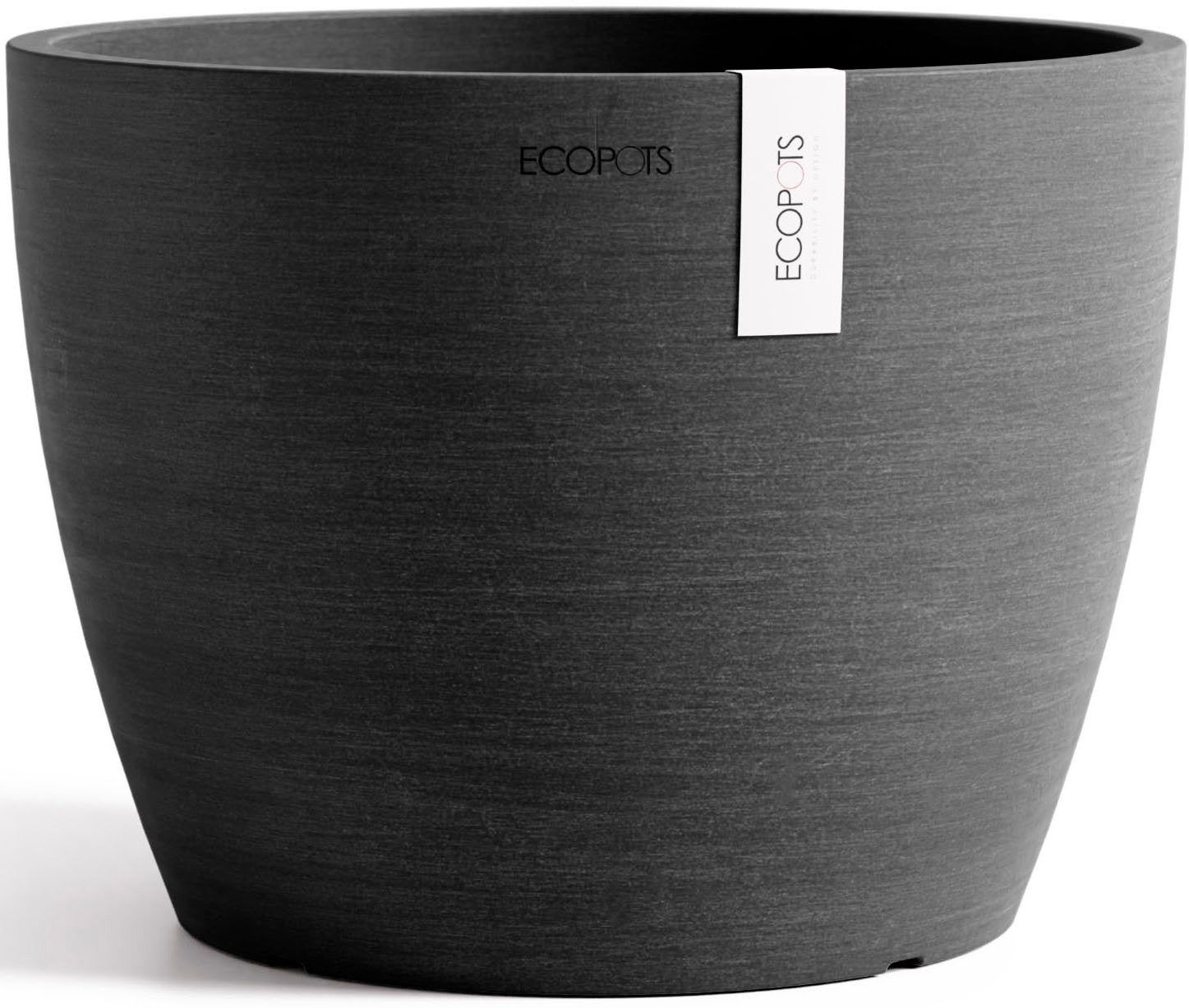ECOPOTS Blumentopf Stockholm 24 Dunkelgrau, für innen und außen: frostsiche günstig online kaufen