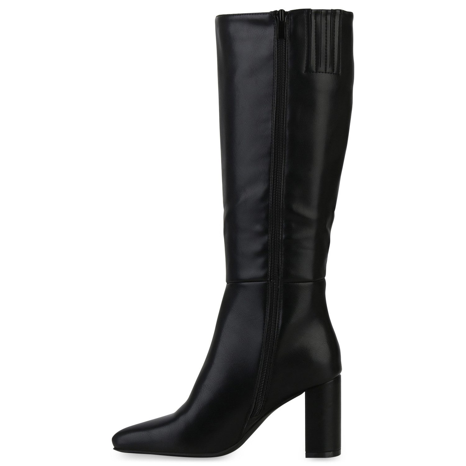 VAN HILL 840612 Stiefel Damen Leicht Gefütterte Klassische Stiefel Spitze Basic