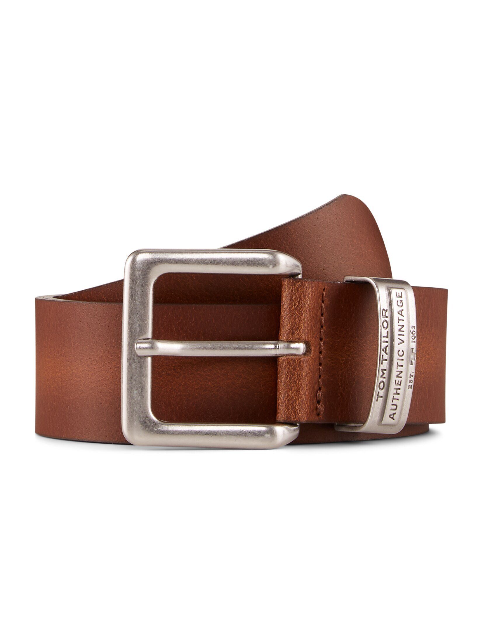 TOM TAILOR Ledergürtel Belts TTHARRY Ledergürtel mit eckiger Dornschließe