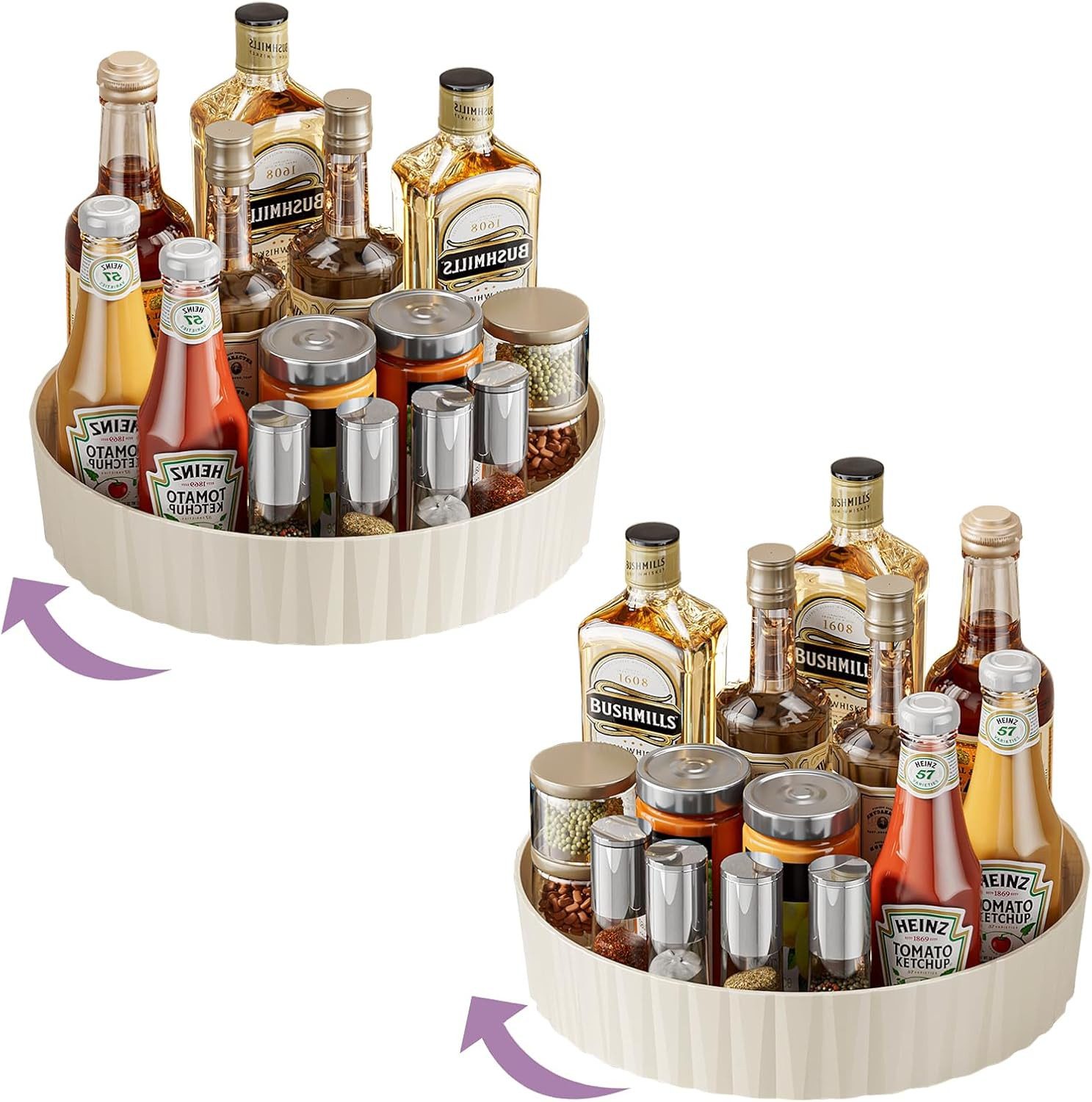 Coonoor Gewürzregal 360°Drehbares Gewürzregal,Drehteller organizer,drehbare günstig online kaufen