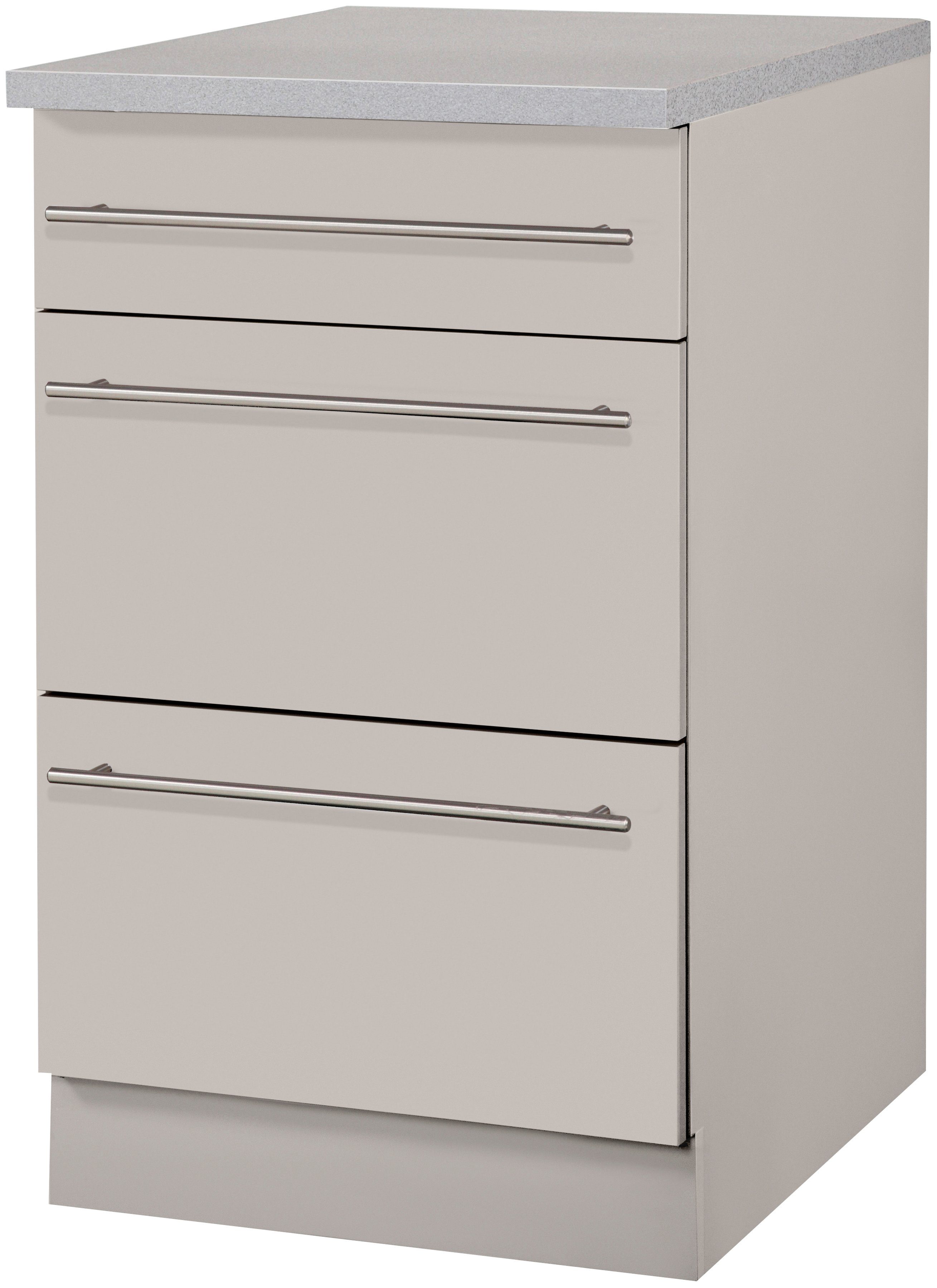 wiho Küchen Unterschrank "Chicago", 50 cm breit mit 2 Auszügen günstig online kaufen