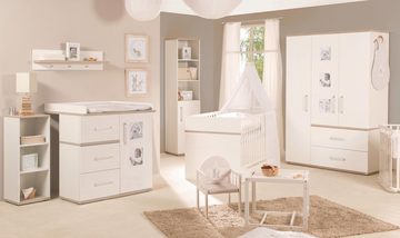 roba® Kleiderschrank Moritz, 3-türig, Kinderkleiderschrank mit integrierten Bilderrahmen an den Türen; Made in Europe