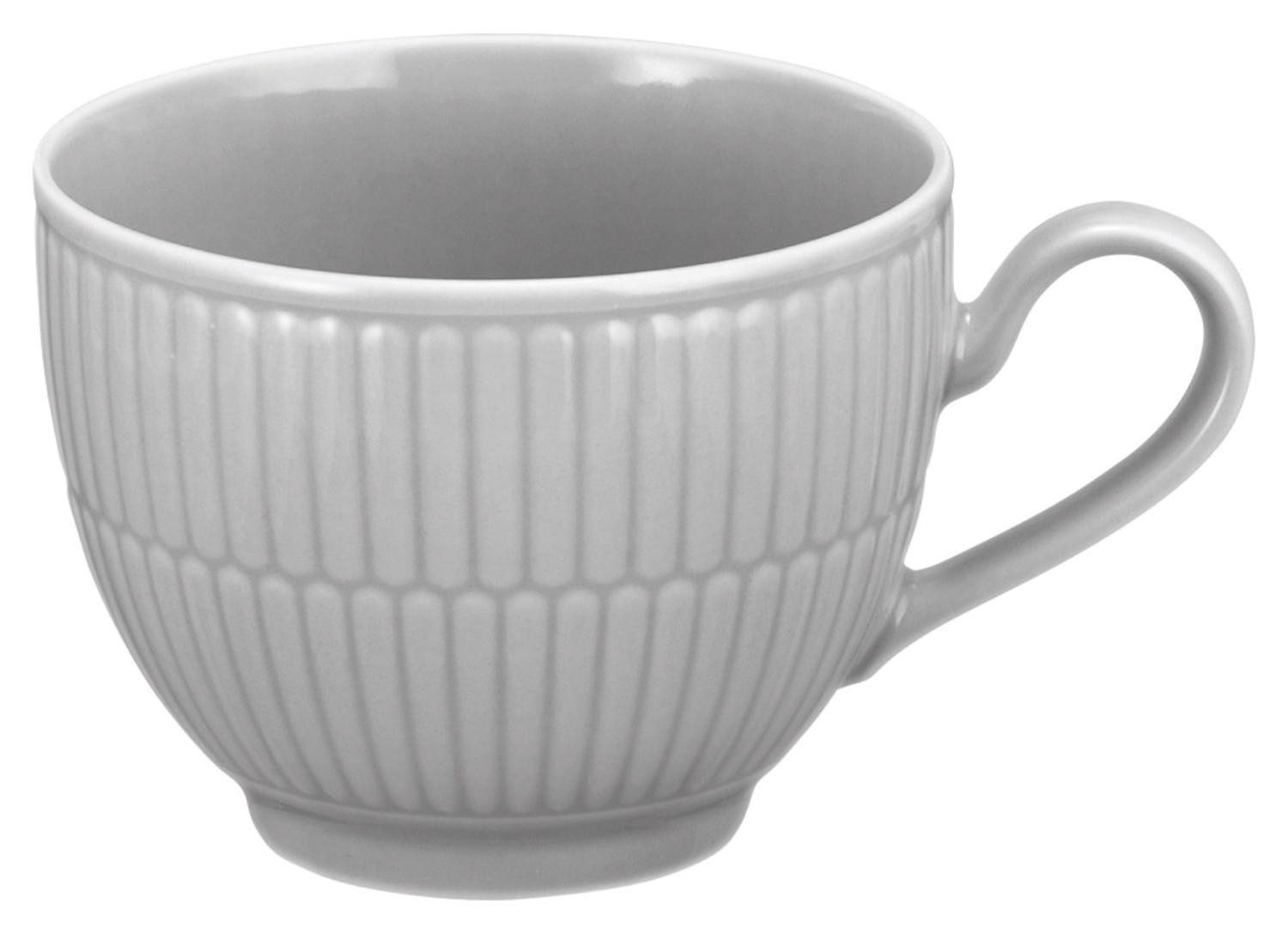 Seltmann Weiden Tasse AMINA, 250 ml, Silbergrau, Mikrowellengeeignet, Porzellan, Spülmaschinenfest