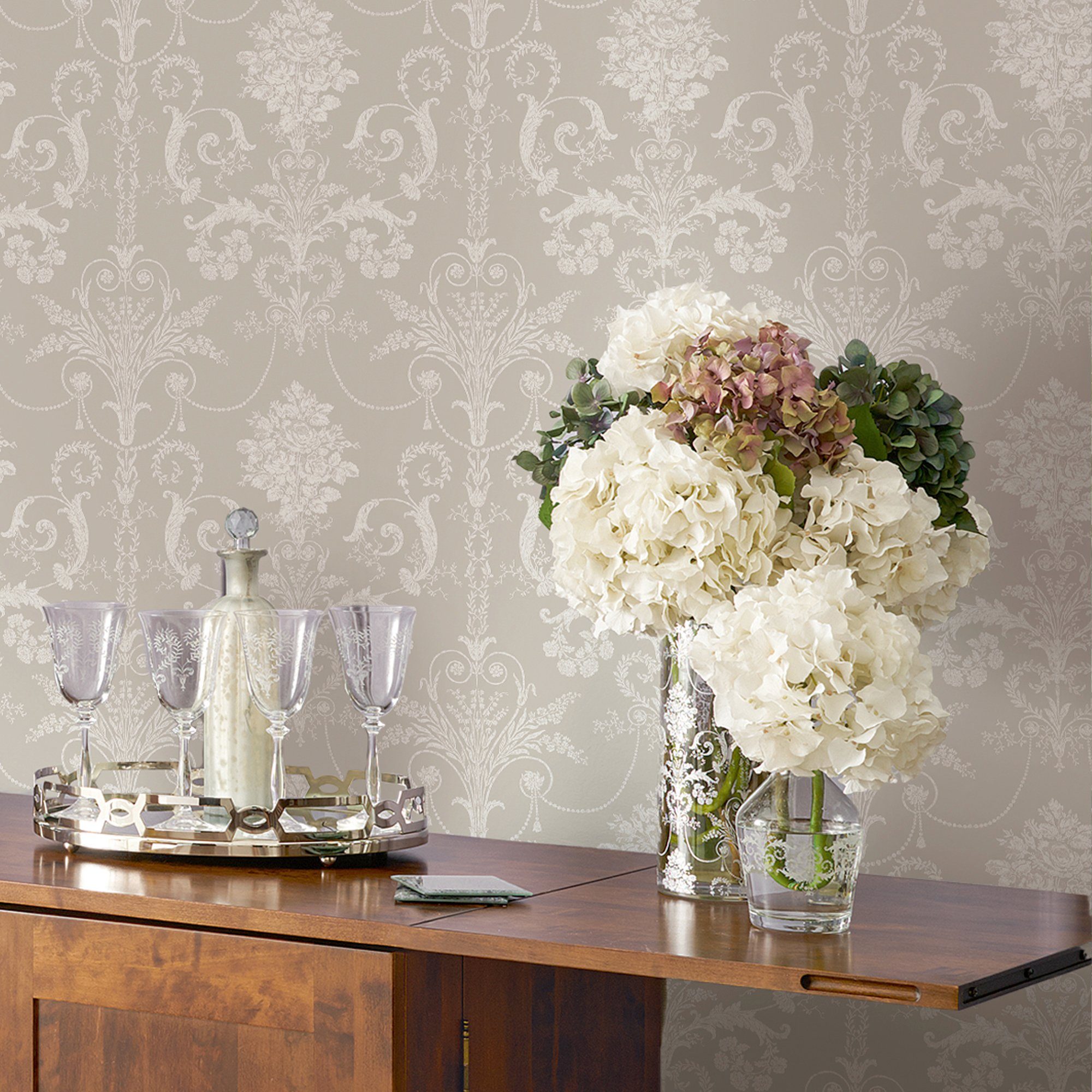 LAURA ASHLEY Vliestapete Josette, gemustert, FSC® günstig online kaufen