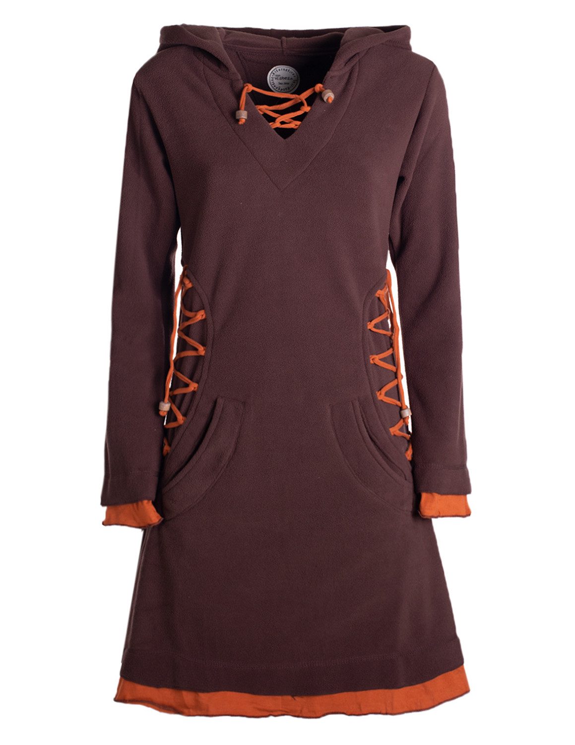Vishes Zipfelkleid Extra warmes Damen Elfenkleid günstig online kaufen