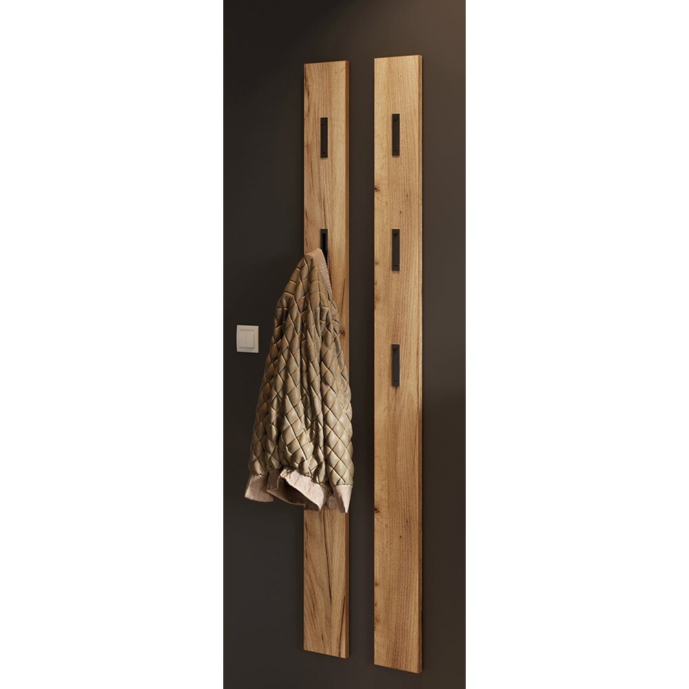 Lomadox Garderoben-Set ABERDEEN-01, (Spar-Set, 2-St), 2er Set in Eiche mit günstig online kaufen