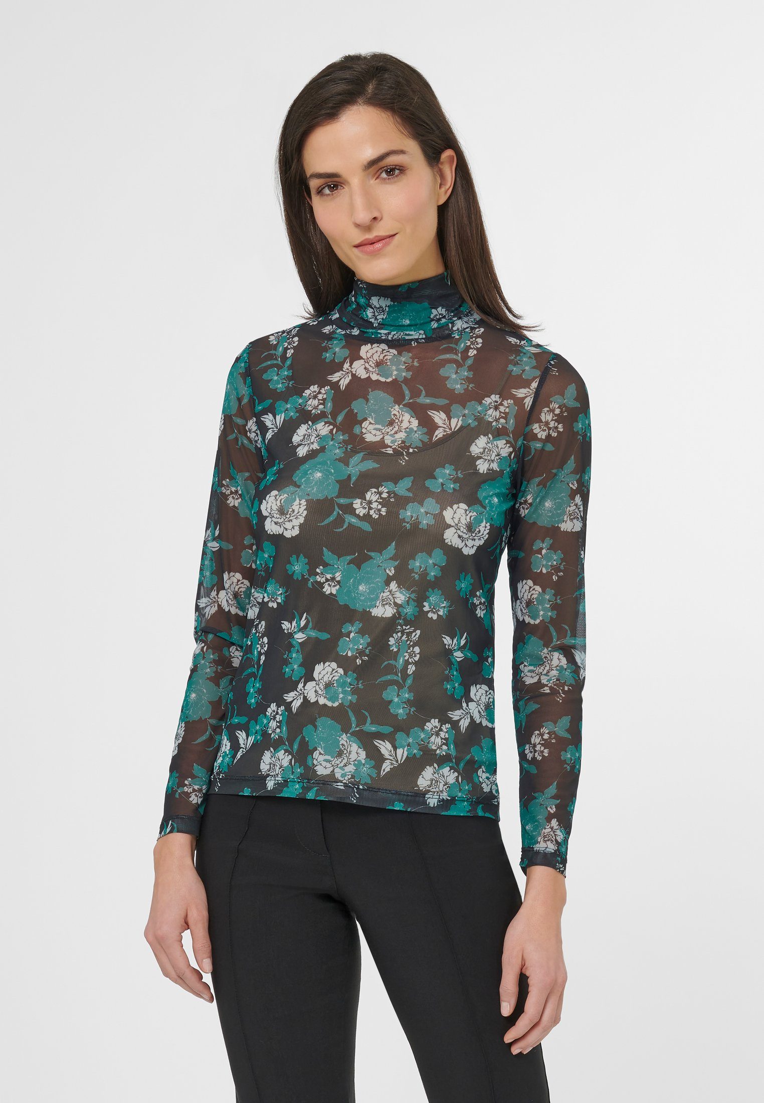 MADELEINE Langarmshirt Blumen-Shirt