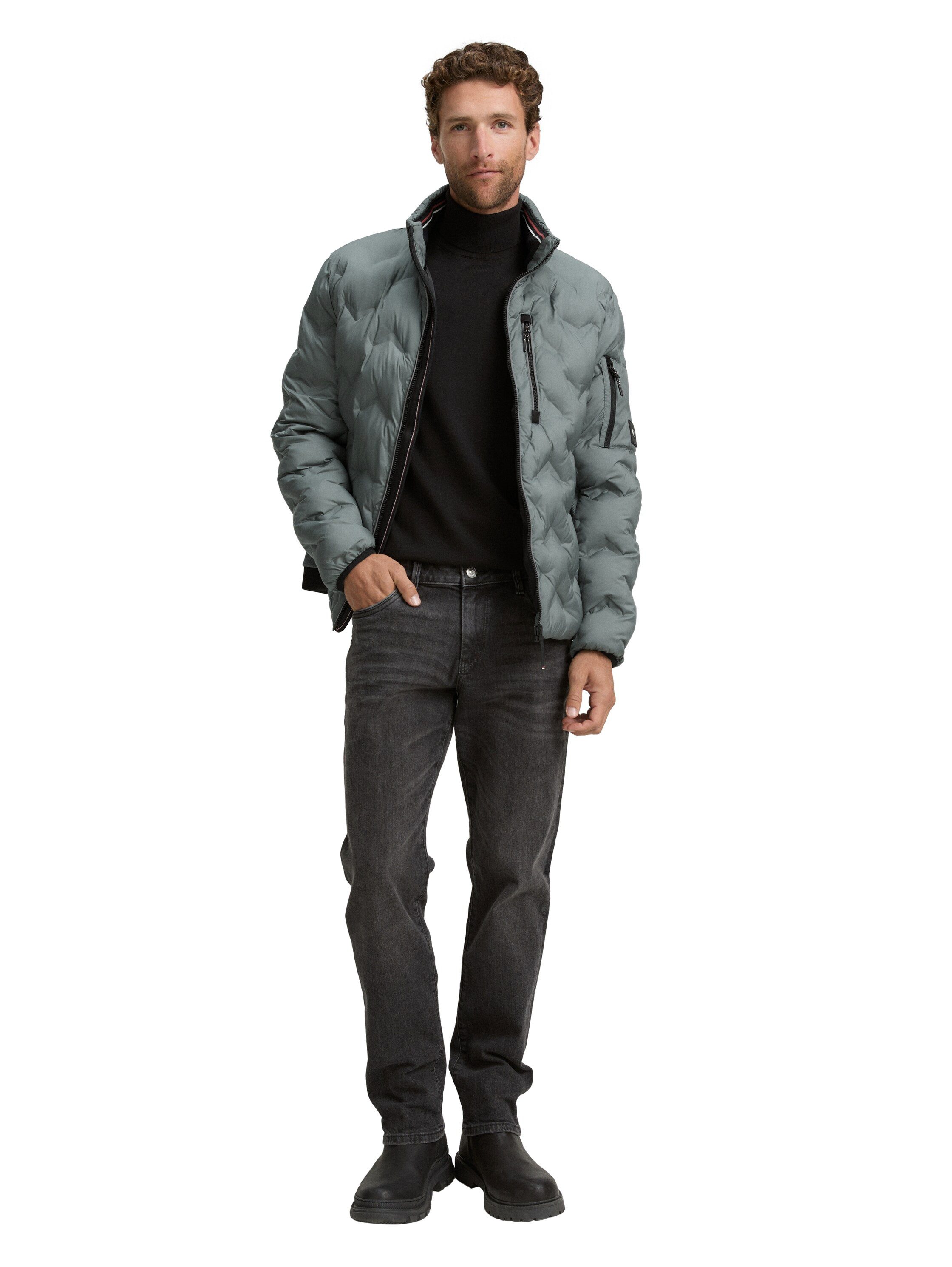 TOM TAILOR Hybridjacke mit Taschen und Stehkragen