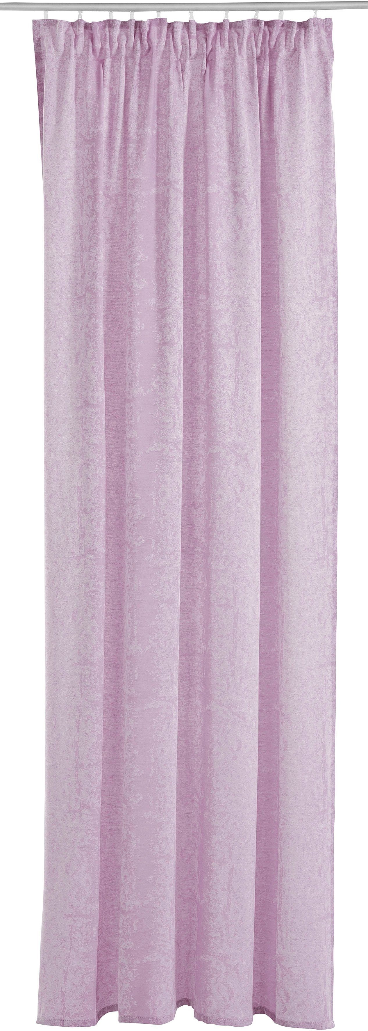 Vorhang Lena verschiedene Größen St), gewebt, LeGer Gercke, Jacquard, LESKA, blickdicht, glatt, (1 blickdicht, Home monochrom, by Multifunktionsband rosa