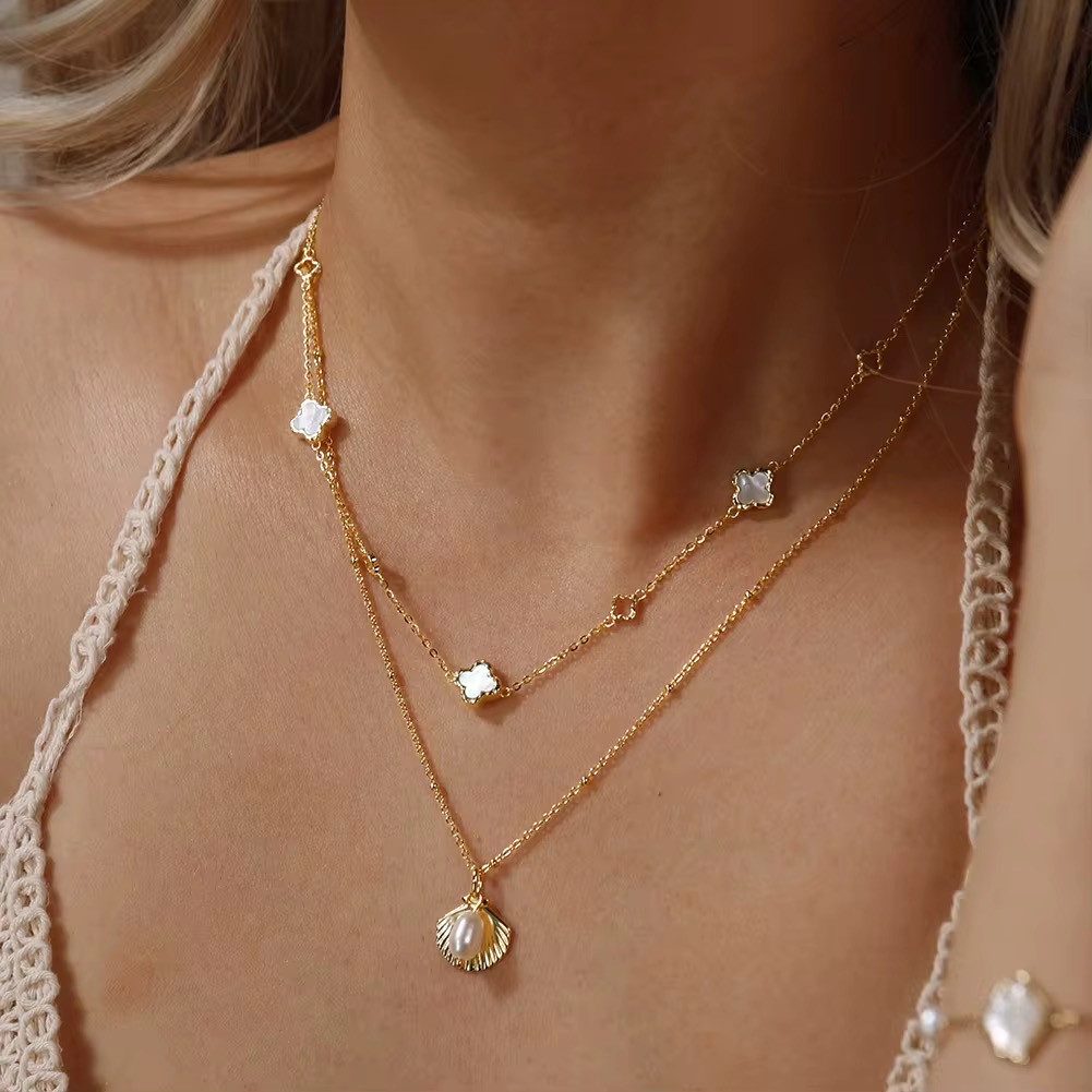 ROUGEMONT Silberkette Damen Kleeblatt Halskette 925 Sterling Silber Glücksb günstig online kaufen