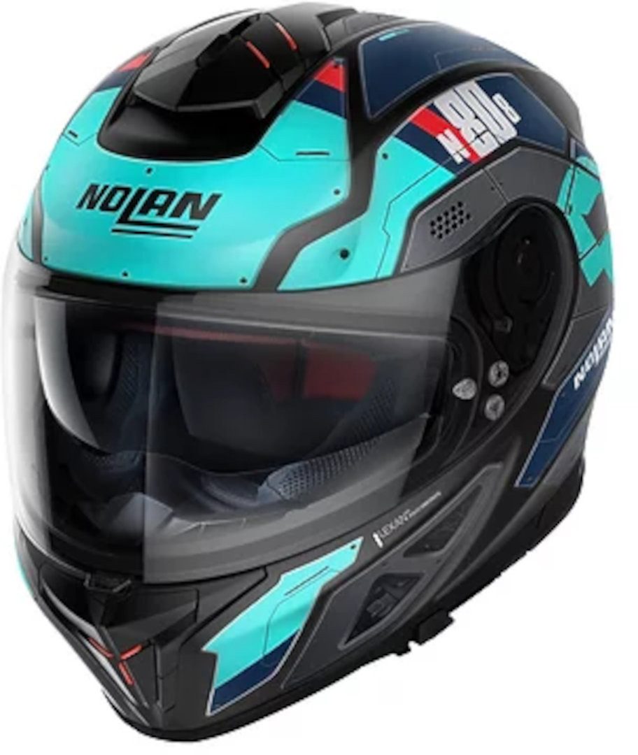 NOLAN Motorradhelm N80-8 Starscream N-Com Helm, vorbereitet für Kommunikationssystem,integriertes Sonnenvisier