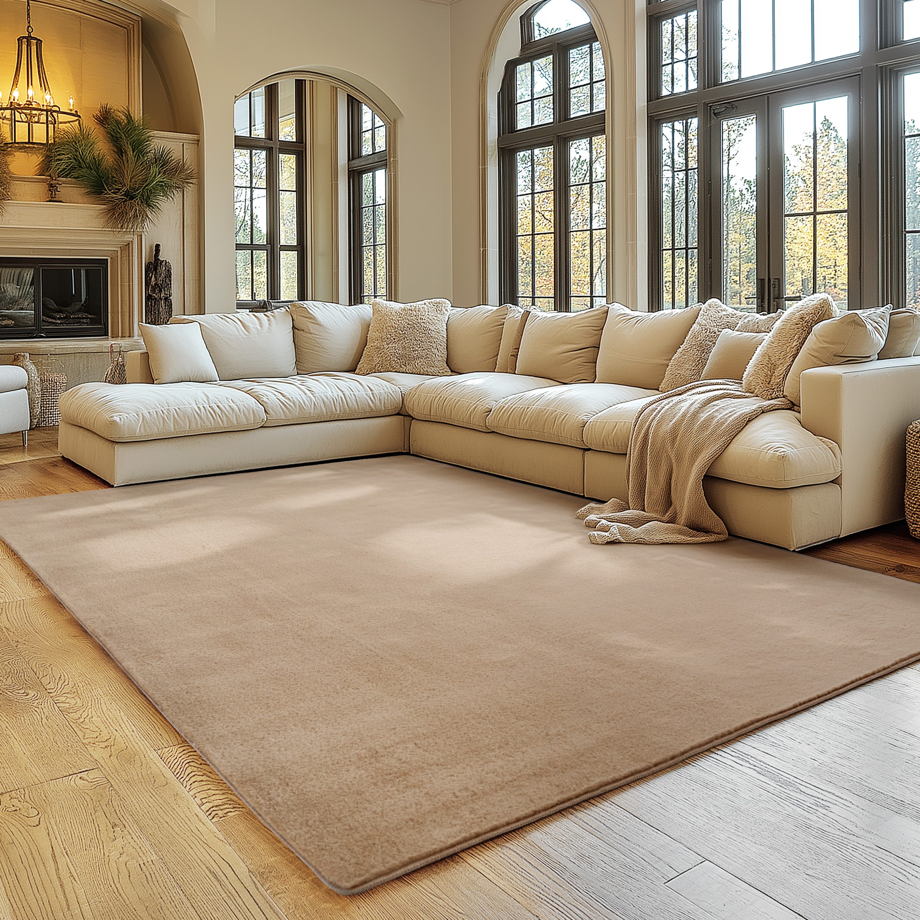 SIMPEX24 Teppich Unicolor - Einfarbig, Rechteckig, Höhe: 11 mm, Perfekt geeignet für Wohnzimmer, Schlafzimmer,Kinderzimmer