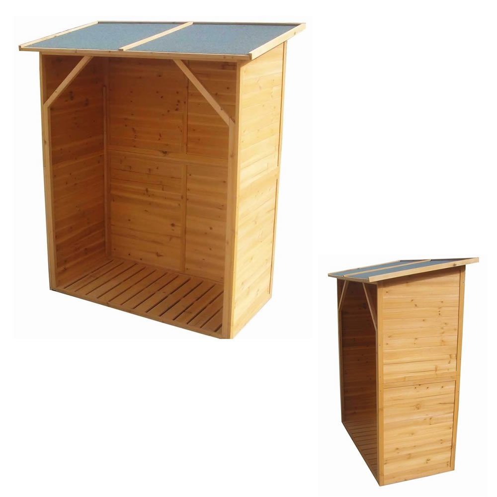 Feel2Home Kaminholzregal XXL HOLZ Kaminholzregal Brennholzregal Kaminholz Brennholz Regal, BxTxH:119x61x155 cm, (Stück, 1-St., Stück), mit Wetterschutz