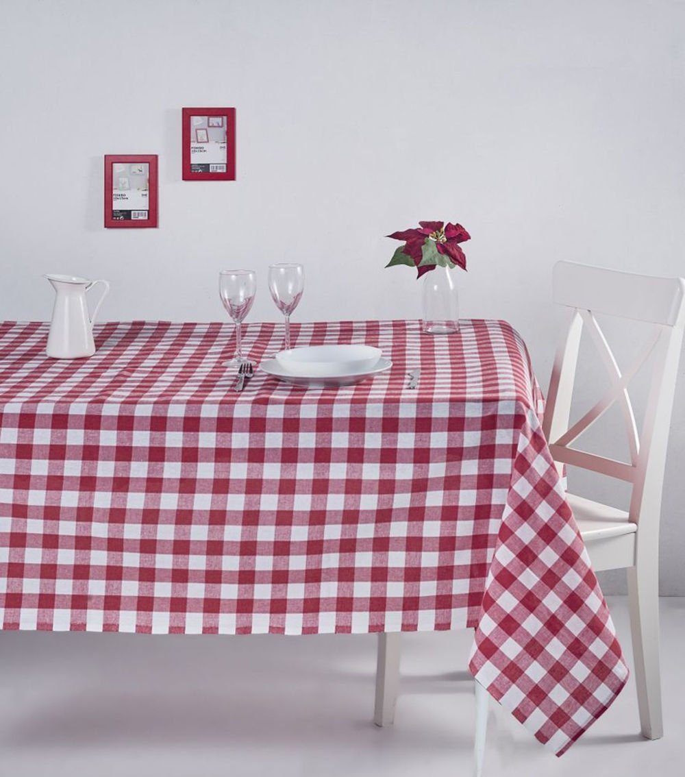 Verkaufsvolumen Hermia Concept Tischdecke DCH1105, rot, 100% BAUMWOLLE Tischdecken